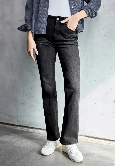 Bootcut Jeans black soft wash