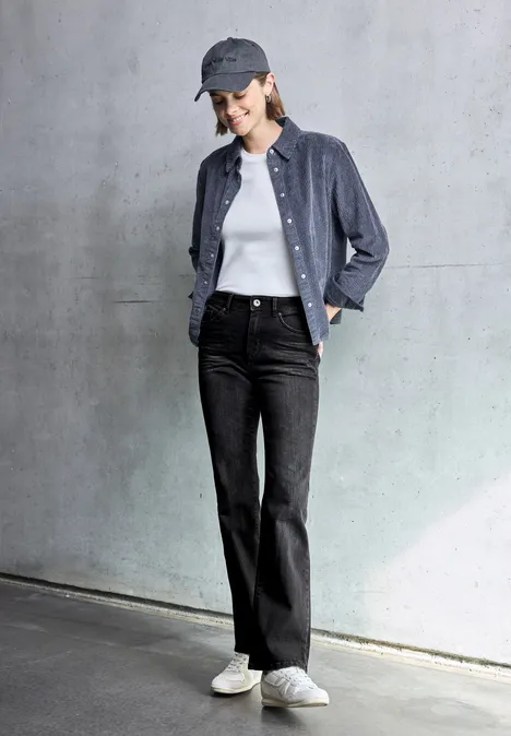 Bootcut Jeans black soft wash