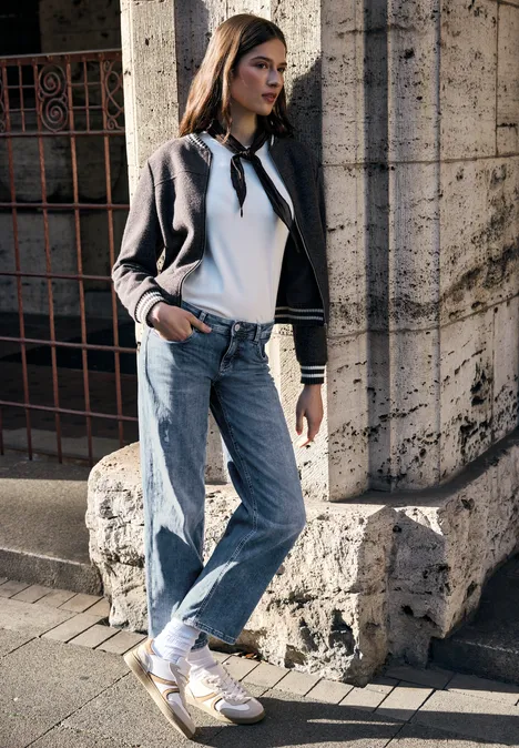 Destroyed Look Jeans light blue authentic washed