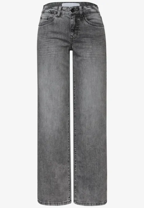 Wide Leg Jeans black washed