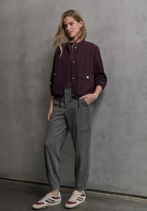 Cargo Melange Hose Black