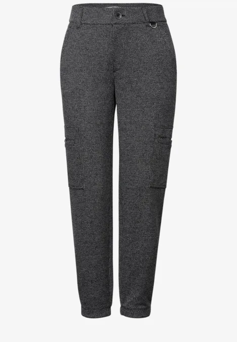 Cargo Melange Hose Black
