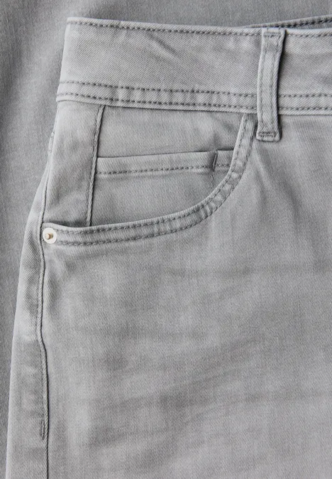 Wide Leg Jeans light grey random washed