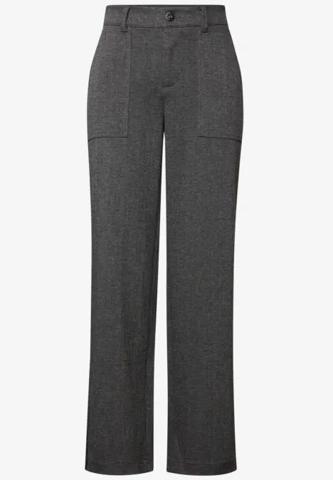 Straight Leg Melange Hose anthracite melange
