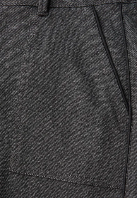 Straight Leg Melange Hose anthracite melange