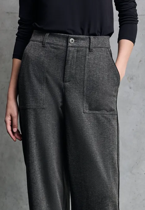 Straight Leg Melange Hose anthracite melange