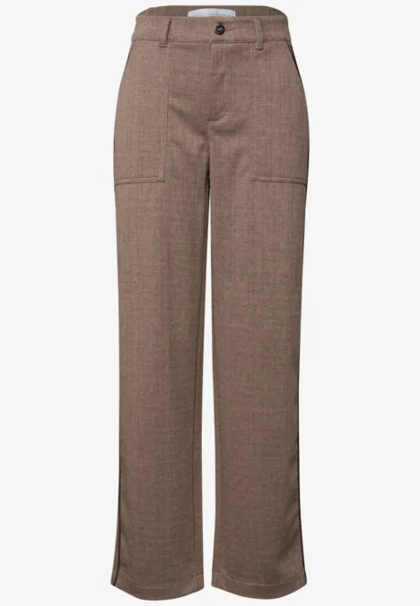 Pantalon Straight Legs Melange sandstone beige mel.