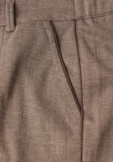 Straight Leg Melange Hose sandstone beige mel.