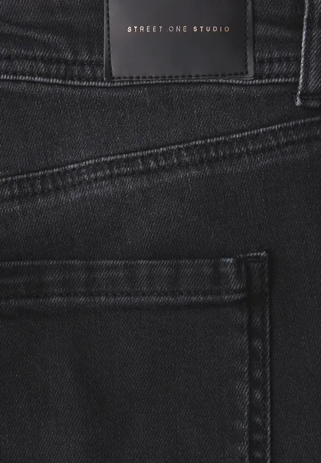 Straight Leg Jeans Black Washed