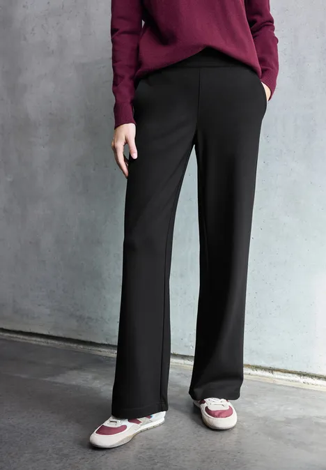 Wide Leg Hose Black