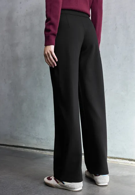 Wide Leg Hose Black