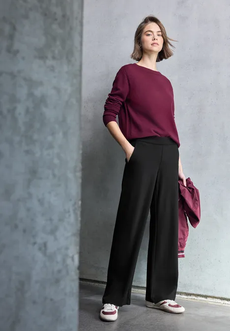 Wide Leg Hose Black