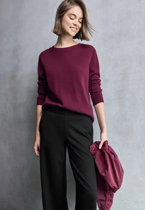 Wide Leg Hose Black