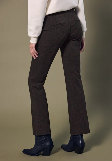 Bootcut Leo Hose dark auburn brown