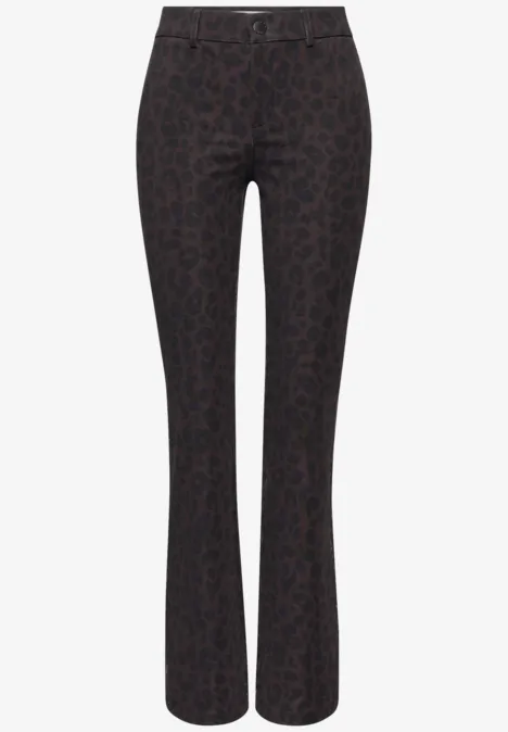Bootcut Leo Hose dark auburn brown