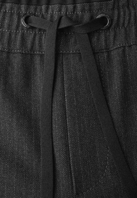 Hose mit Gallonstreifen anthracite melange