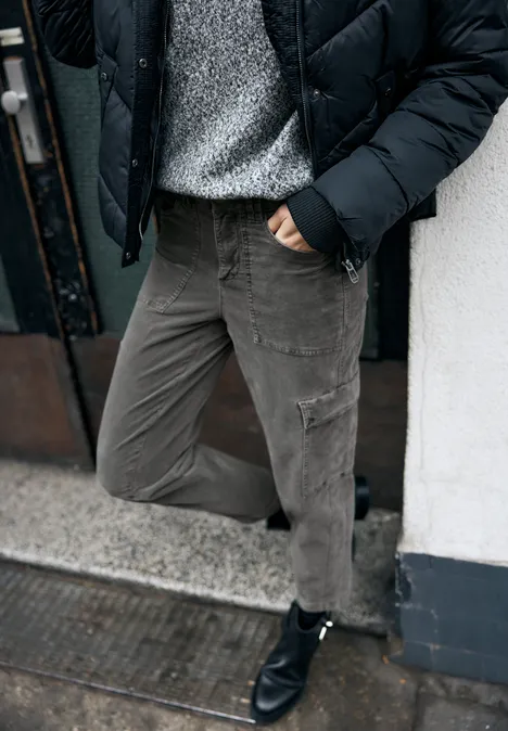 Pantalon cargo souple gravel grey Pantalon cargo souple gravel grey