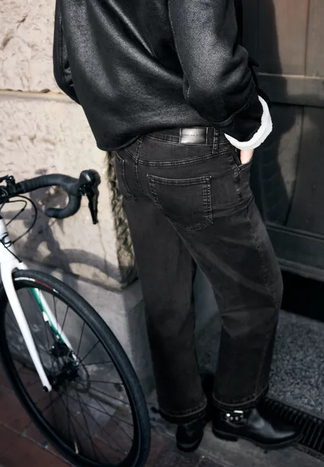 Wide Leg Jeans Black soft wash Wide Leg Jeans Black soft wash