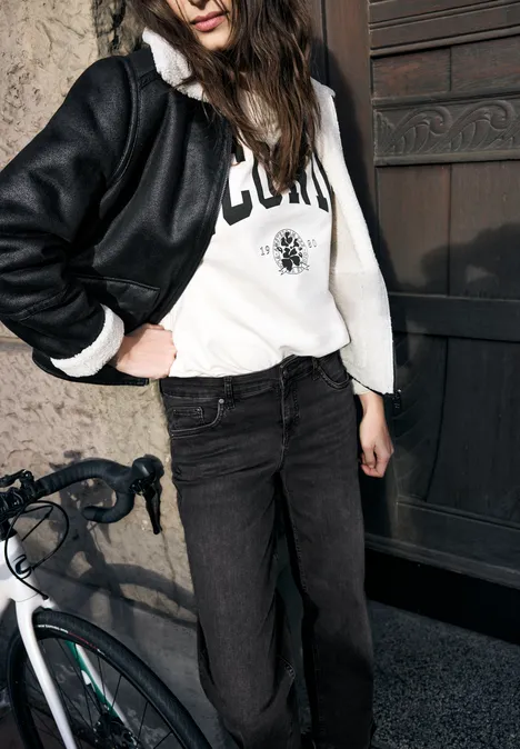 Wide Leg Jeans Black soft wash Wide Leg Jeans Black soft wash