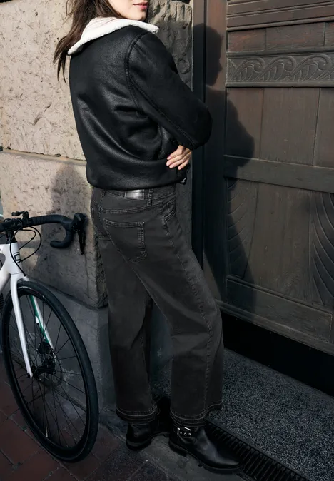 Wide Leg Jeans Black soft wash Wide Leg Jeans Black soft wash