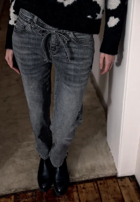 Straight Leg Jeans Grey Washed Straight Leg Jeans Grey Washed