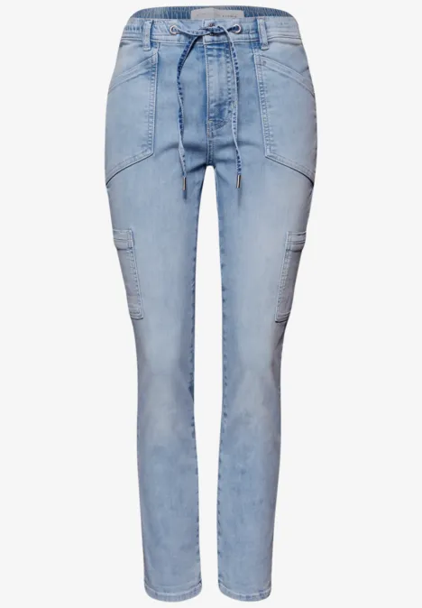 Jeans au look cargo light bleached wash Jeans au look cargo light bleached wash