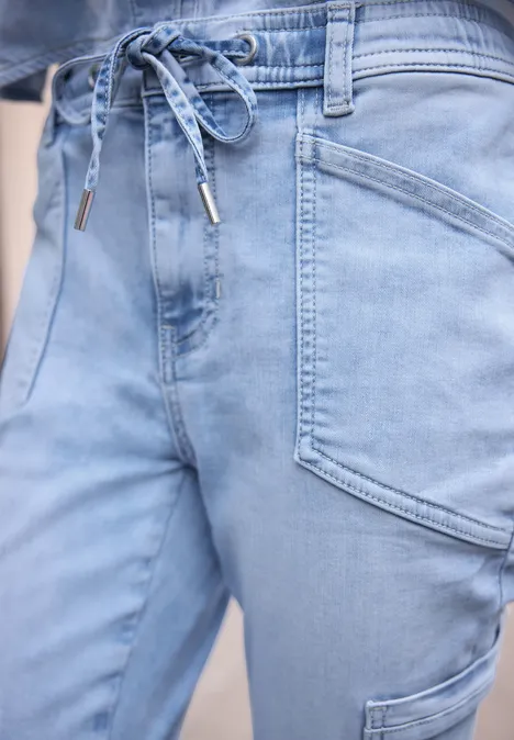 Jeans au look cargo light bleached wash Jeans au look cargo light bleached wash