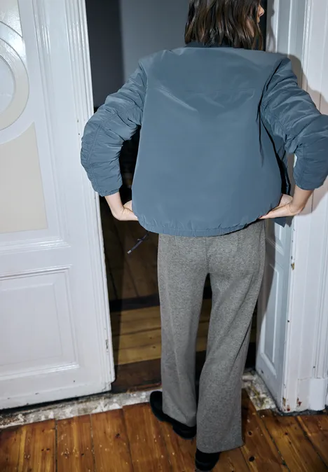 Wide Leg Hose gravel grey mel.