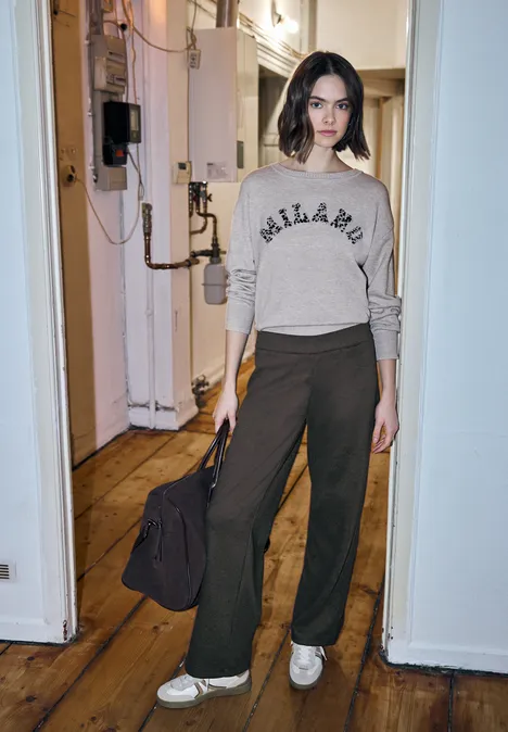 Wide Leg Hose java brown