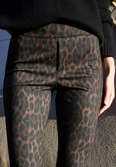 Leo Bootcut broek Black