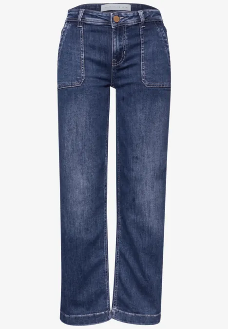 Straight Legs jeans Medium Blue Washed