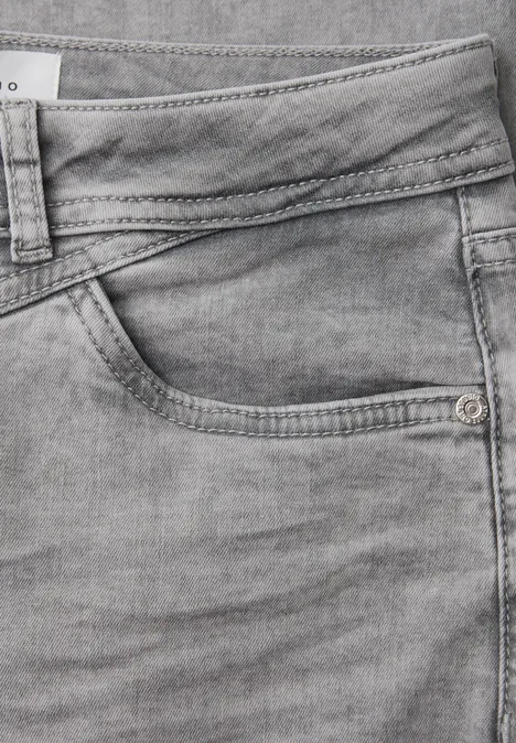 Wide Legs Jeans Light Grey Washed