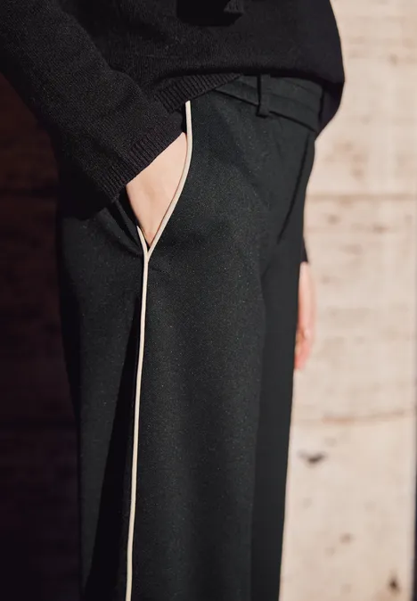 Spodnie z prostymi nogawkami Black