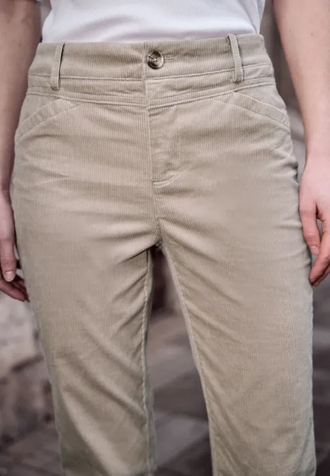 Broek met flared pijpen tilled sand