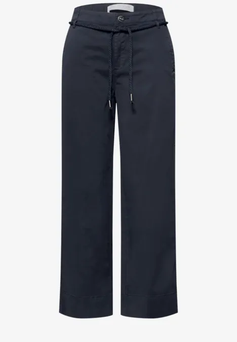 Straight Leg Hose in Papertouch Qualität deep blue