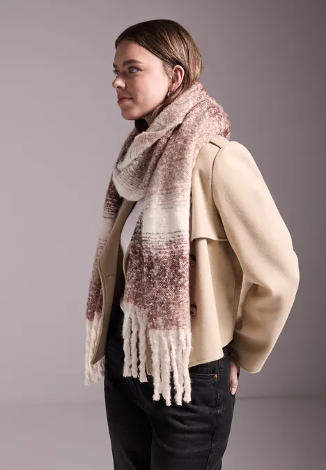 Foulard rayé lucid white