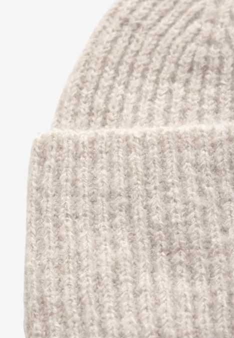 Beanie oak beige melange