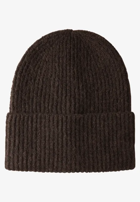 Cosy Strick Beanie dark auburn brown