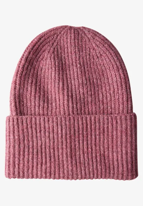 Cosy Strick Beanie dark candy pink