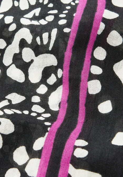 Gemustertes Bandana Black