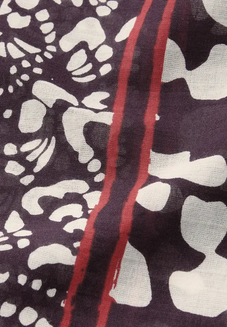 Gemustertes Bandana royal plum