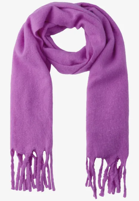 Kuscheliger Schal floral pink