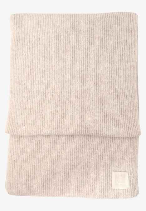 Schal mit Badge soft beige
