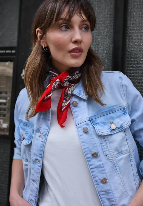 Bandana aus Baumwolle mit Print very berry Bandana aus Baumwolle mit Print very berry