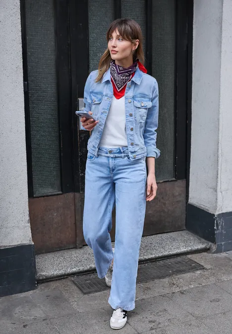 Bandana aus Baumwolle mit Print very berry Bandana aus Baumwolle mit Print very berry