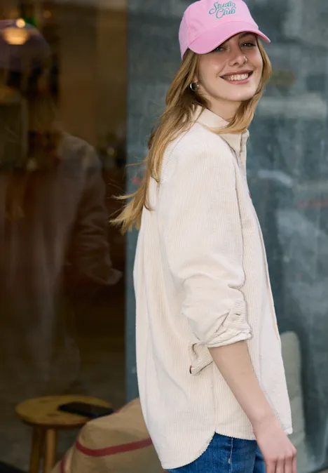 Washed-Look Cap tulip pink