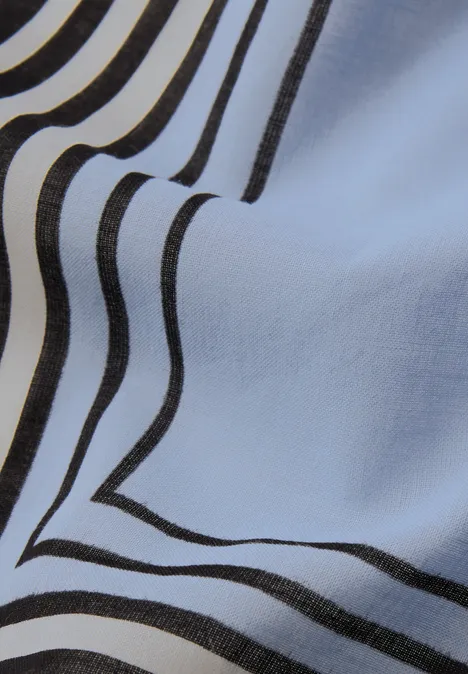 Szalik z mieszanką wzorów blue echo