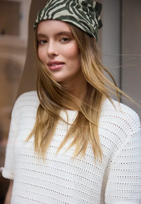 Bandana look zèbre oil green