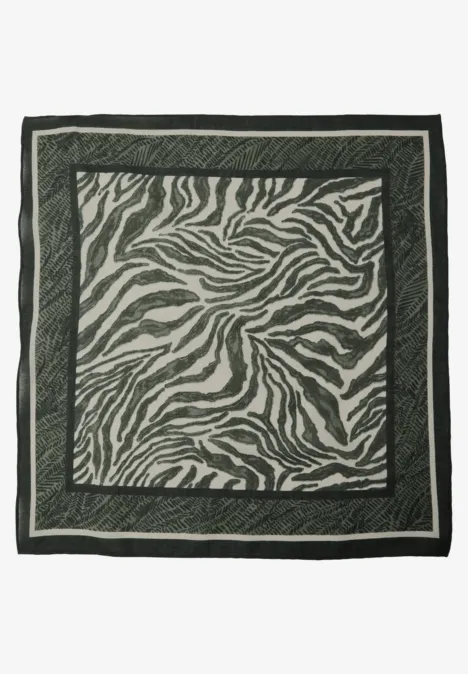 Bandana look zèbre oil green