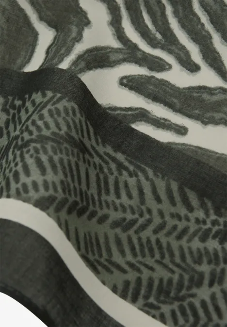 Bandana look zèbre oil green